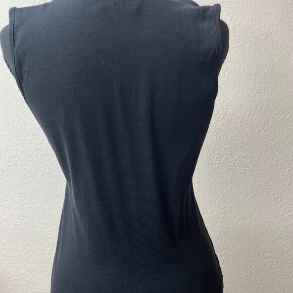 Biker Clothing Women's Large Rivets and Chain Large Tank Top - Picture 3 of 5